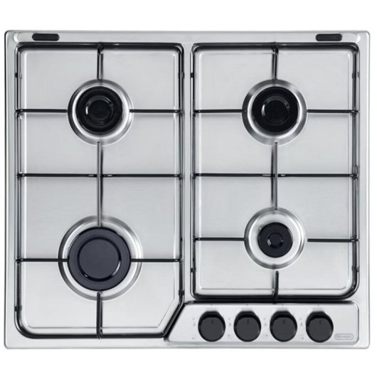 Plaque gaz DeLonghi FFA 46 ASV inox 60 cm intégrée 4 foyers