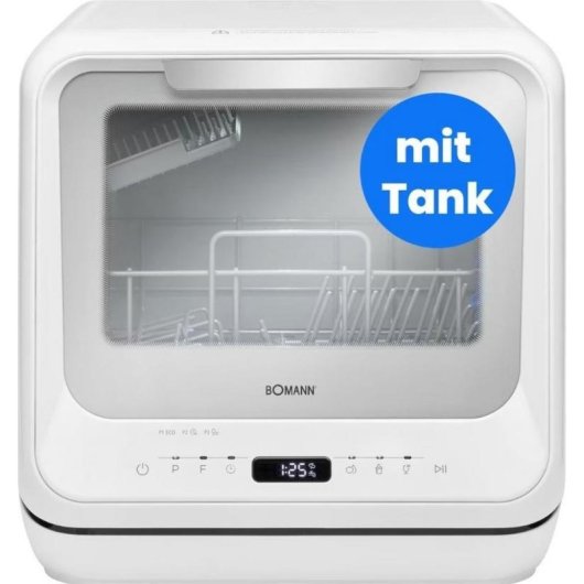 Lave-vaisselle Bomann TSG 5704 2 Couverts D Compact avec écran LED et réservoir intégré