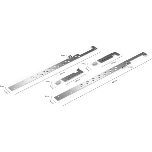 Kit de montage Bosch SGZ8BI01 acier inoxydable pour lave-vaisselle Varioscharnier