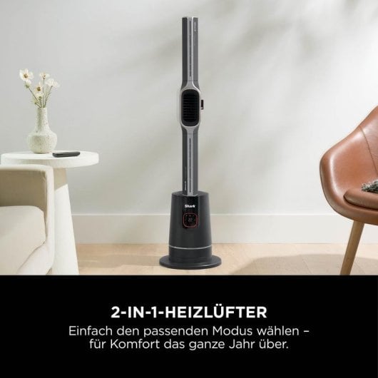 Ventilador Shark TH200EU sin aspas antracita oro calefacción y mando a distancia