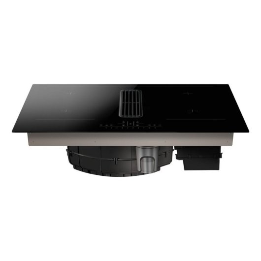 Placa Amica DHKI 752 800 C indução 4 zonas 83 cm campânula integrada preta