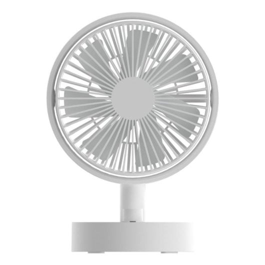 Ventilateur Techly IC-FAN-DSK2W blanc 10 vitesses batterie oscillant