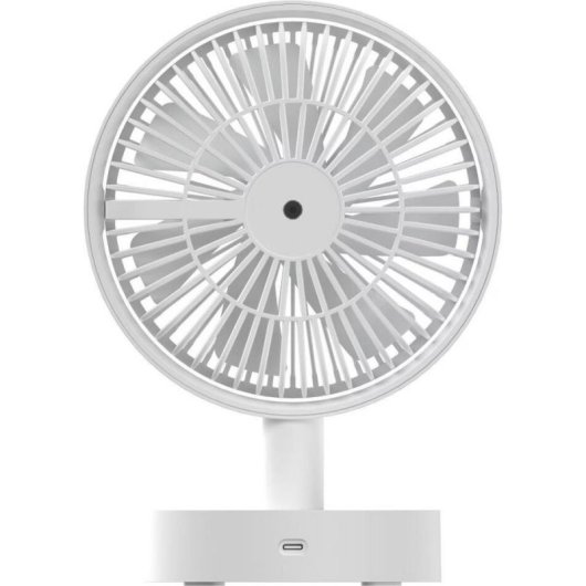 Ventilateur Techly IC-FAN-DSK2W blanc 10 vitesses batterie oscillant