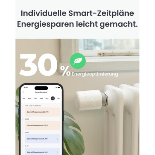 Cabeça Termostática SwitchBot W7830000 Sem fios para Radiador