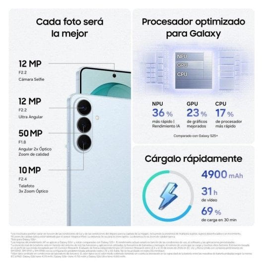 Samsung Galaxy S26 Plus 5G 12Go Blanc 6,7'' 512Go IP68 Version importée