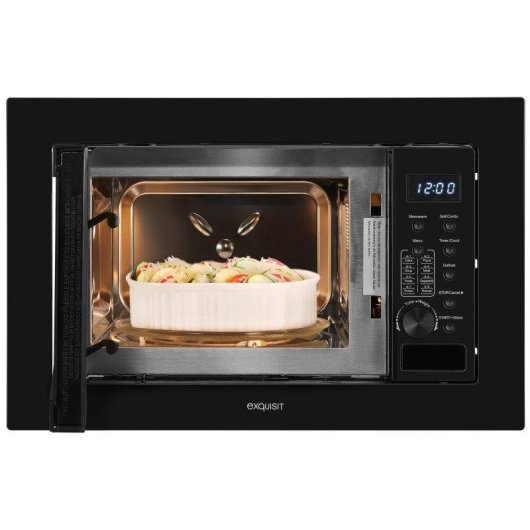 Microondas Exquisit EMW20-DG-020 20 Litros 1000W con Grill y 8 Programas Automáticos