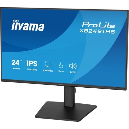 Monitor iiyama ProLite XB2491HS-B1 24" FullHD 120Hz IPS Altifalantes Ergonomia