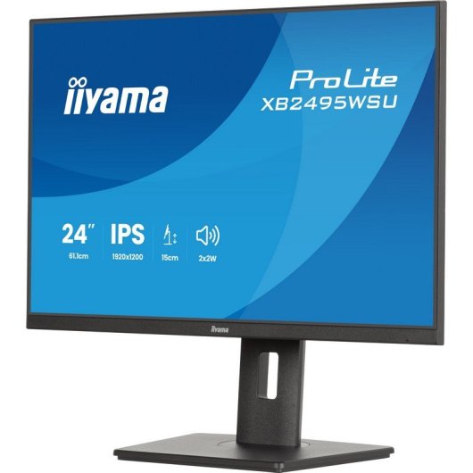 Monitor iiyama ProLite XB2495WSU-B1 24" WUXGA 100Hz IPS Borda Fina 4ms Hub USB
