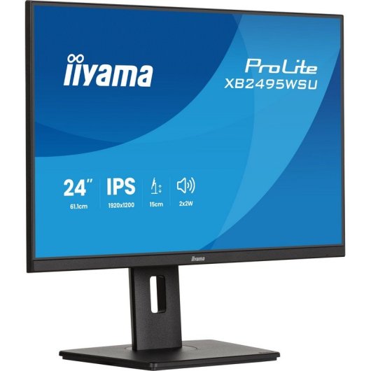 Monitor iiyama ProLite XB2495WSU-B1 24" WUXGA 100Hz IPS Borda Fina 4ms Hub USB