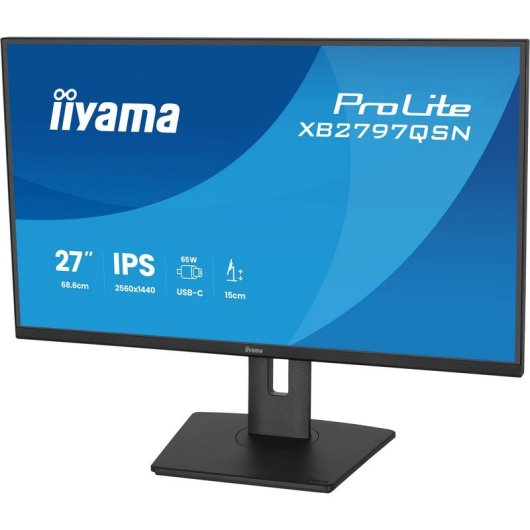 Écran PC iiyama ProLite XB2797QSN-B1 27" QHD 75Hz IPS USB-C LAN 1ms
