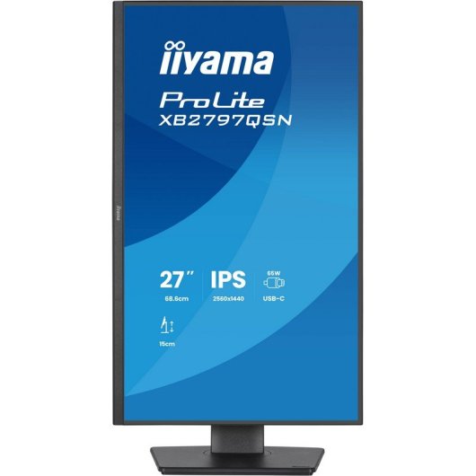 Écran PC iiyama ProLite XB2797QSN-B1 27" QHD 75Hz IPS USB-C LAN 1ms