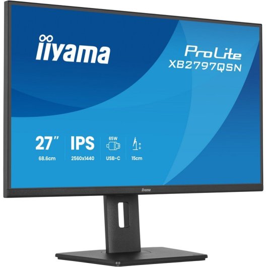 Écran PC iiyama ProLite XB2797QSN-B1 27" QHD 75Hz IPS USB-C LAN 1ms