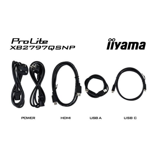 Monitor iiyama ProLite XB2797QSNP-B1 27" QHD 75Hz IPS USB-C KVM 1ms