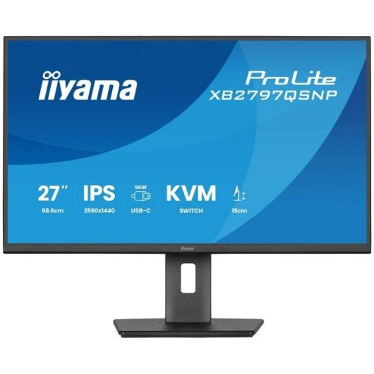 Monitor iiyama ProLite XB2797QSNP-B1 27" QHD 75Hz IPS USB-C KVM 1ms