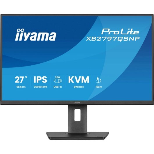 Monitor iiyama ProLite XB2797QSNP-B1 27" QHD 75Hz IPS USB-C KVM 1ms