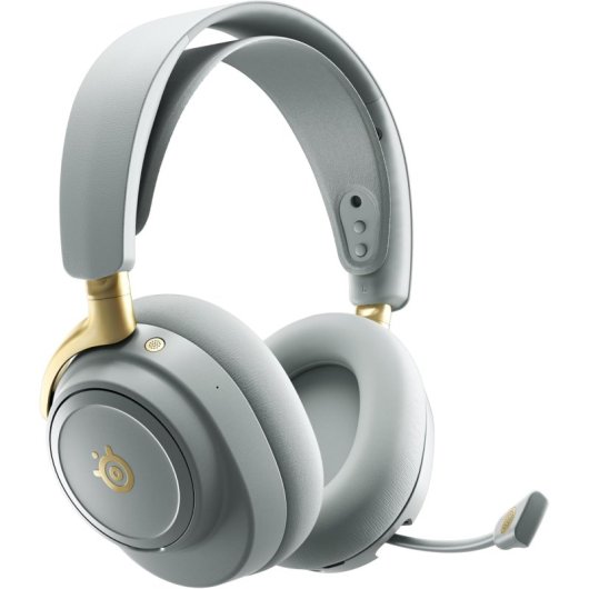 Kopfhörer Steelseries Arctis Nova Elite kabellos Bluetooth Gaming Mikrofon Surround Sound Grün Gold