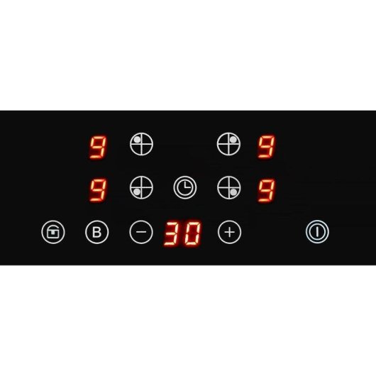 Placa de inducción Exquisit EKI601-2.3 60 cm 4 zonas control táctil