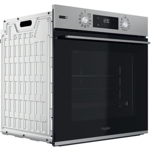 Horno eléctrico Whirlpool OMSK58HU1SX 71 litros Negro Inox con autolimpieza hidrolítica