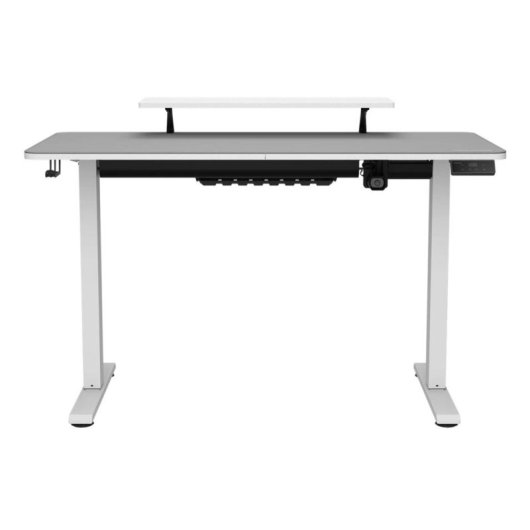 Mesa Gaming Cougar 120cm Acier Blanc Réglage Électrique Ergonomique