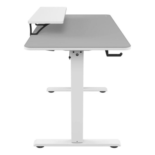 Mesa Gaming Cougar 120cm Acier Blanc Réglage Électrique Ergonomique