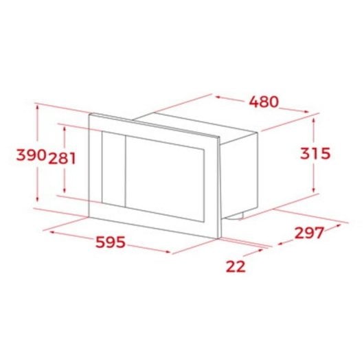 Micro-ondes Teka ML 8200 BI FBK 20L 750W Intégré Contrôle Rotatif