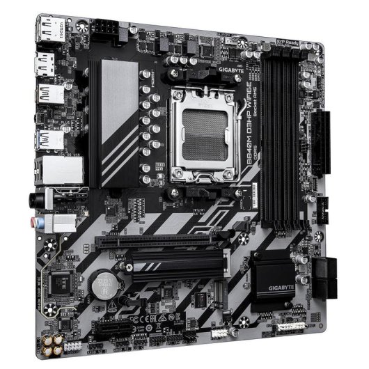 Placa Base Gigabyte B840M D3HP WIFI6E AMD B840 Socket AM5 DDR5 Micro ATX WiFi 6E RGB