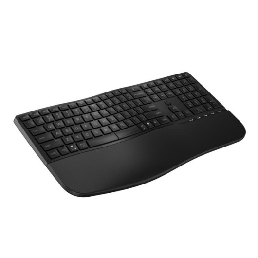 Teclado HP 685 Comfort de membrana inalámbrico dual con reposamuñecas y teclas programables