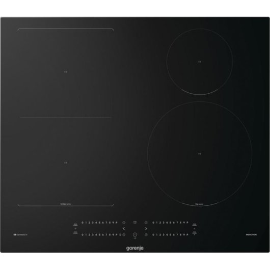 Placa de inducción Gorenje GI6432BSCWF 60 cm 4 zonas control táctil Wi-Fi
