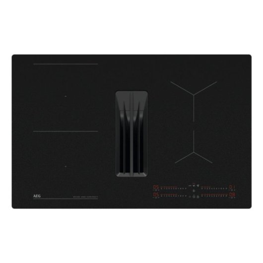 Placa indução AEG TH84CB0BSZ 4 zonas 83 cm com exaustor integrado