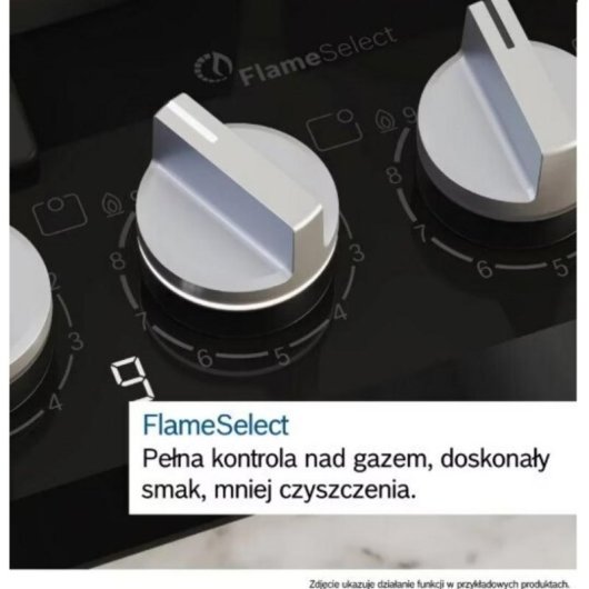 Plaque Bosch Serie 8 PRB3A6I40 Gaz 2 Zones FlameSelect Verre Noir 30 cm