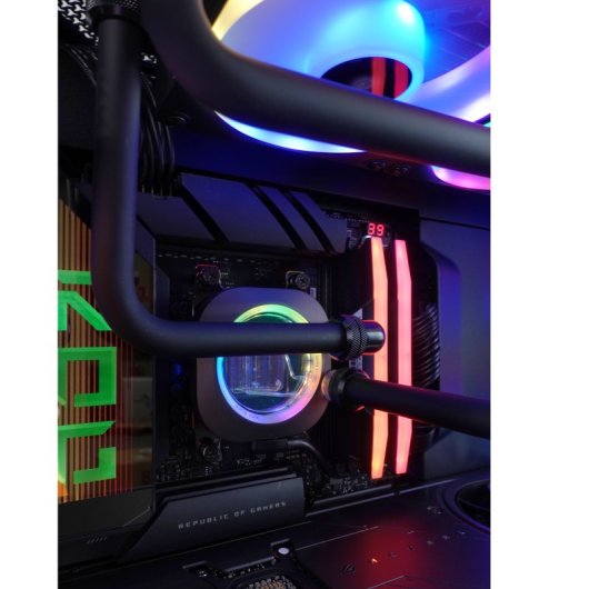 PCCom Custom iCUE / AMD Ryzen 9 9950X3D / 64 Go / 4 To / RTX 5080 / Windows 11 Pro