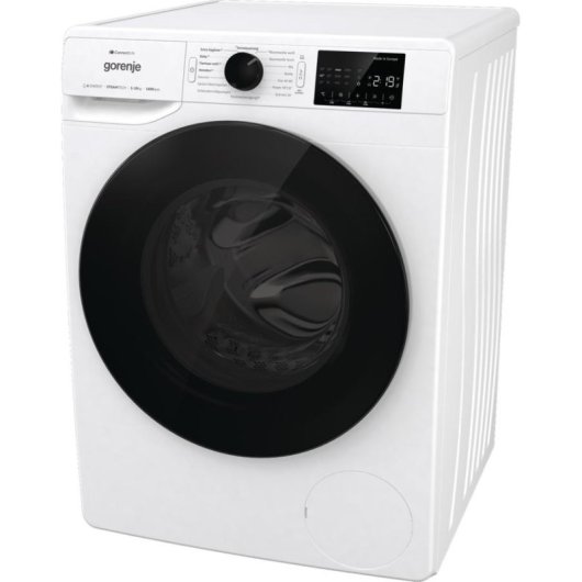 Máquina de Lavar Roupa Gorenje WPNEI14A2TS 10Kg 1400rpm A Preto Branco WiFi Google Assistant