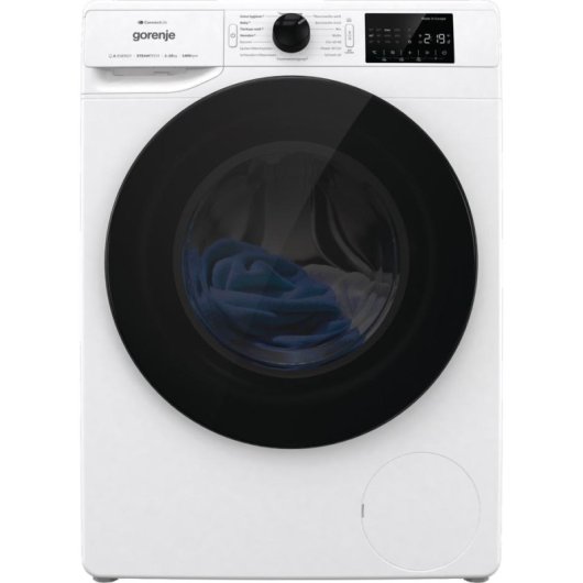 Máquina de Lavar Roupa Gorenje WPNEI14A2TS 10Kg 1400rpm A Preto Branco WiFi Google Assistant
