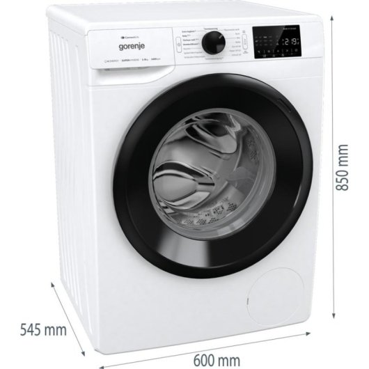 Máquina de Lavar Roupa Gorenje WPNEI84A1TS 8kg 1400rpm A Branco WiFi Google Assistant