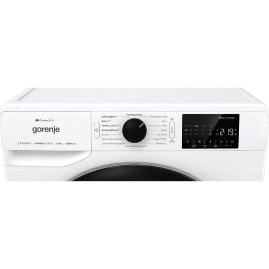 Máquina de Lavar Roupa Gorenje WPNEI84A1TS 8kg 1400rpm A Branco WiFi Google Assistant