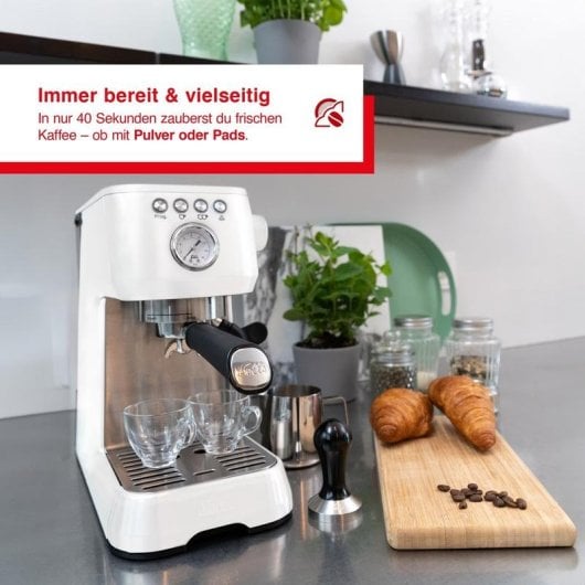 Siebträgermaschine Solis Barista Perfetta Plus S0252 1,7L 15 Bar mit Dampfdüse