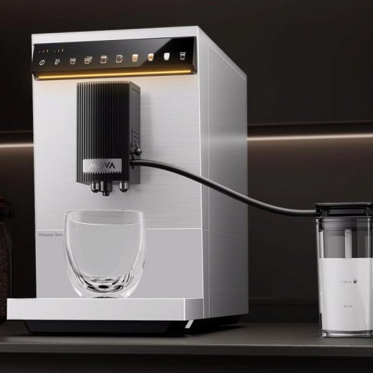 Kaffeevollautomat Mova Virtuoso 10 PRO 19 Bar mit Mahlwerk und Milchaufschäumer