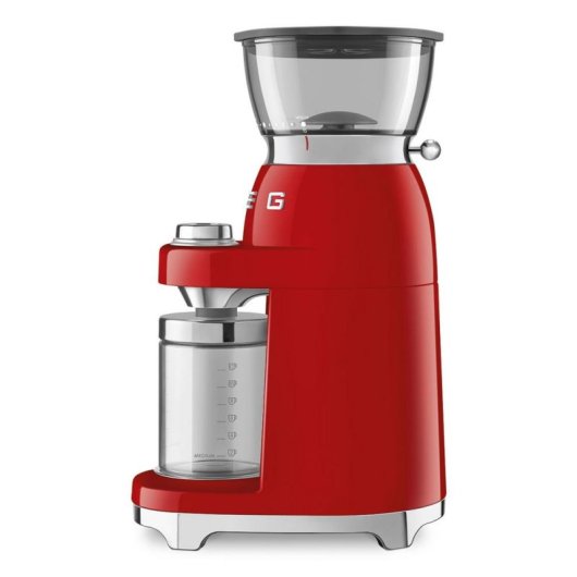 Moinho de café Smeg CGF03RDEU vermelho 240 g fresa cónica inox