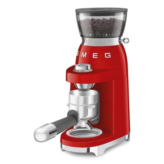 Moinho de café Smeg CGF03RDEU vermelho 240 g fresa cónica inox