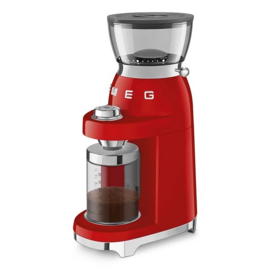 Moinho de café Smeg CGF03RDEU vermelho 240 g fresa cónica inox