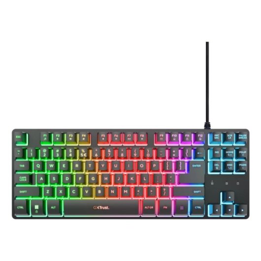 Teclado Trust GXT 833 Thado TKL de membrana RGB compacto PT