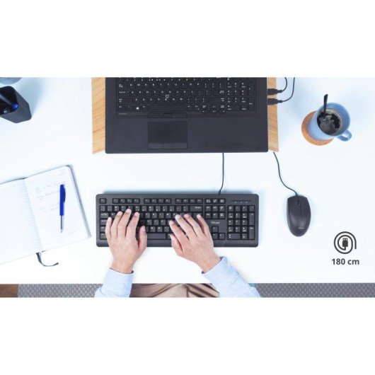 Clavier Trust Primo à membrane AZERTY FR complet résistant aux éclaboussures