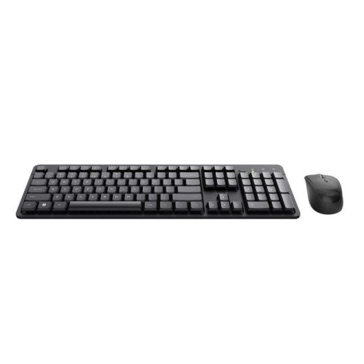 Tastatur Trust Ody II kabellos AZERTY Membran mit Maus schwarz