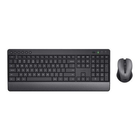 Clavier Trust Trezo Wireless Deskset Eco FR sans fil complet avec souris incluse
