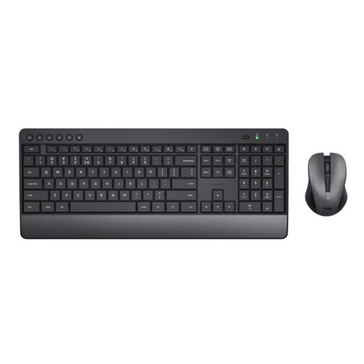 Clavier Trust Trezo Wireless Deskset Eco FR sans fil complet avec souris incluse