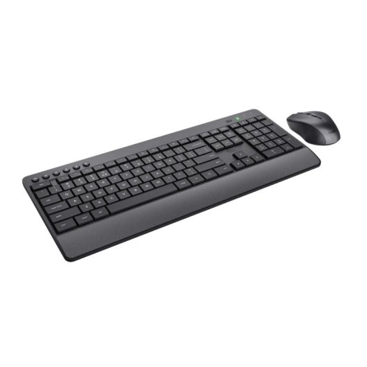 Clavier Trust Trezo Wireless Deskset Eco FR sans fil complet avec souris incluse