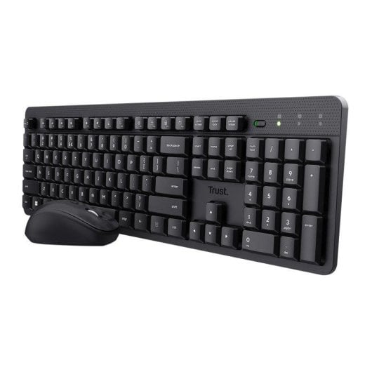 Tastiera Trust Ody II wireless QWERTZ tedesca con mouse incluso