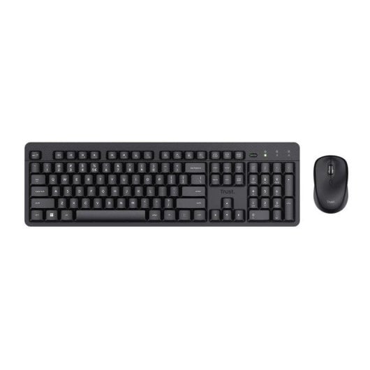 Tastiera Trust Ody II wireless QWERTZ tedesca con mouse incluso