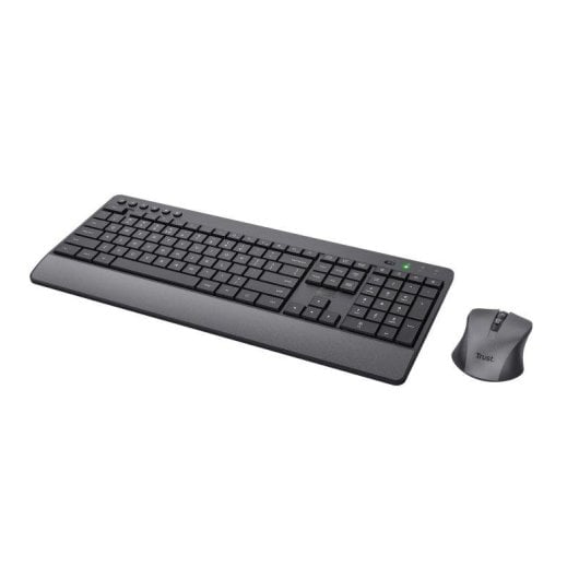 Tastatur Trust Trezo Wireless Deskset QWERTZ Deutsch mit Maus und nachhaltigem Design