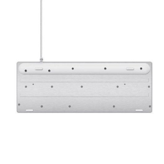 Teclado Trust GXT 833W Thado de membrana tenkeyless retroiluminado multicolor blanco